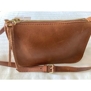 MADEWELL Leather Pouch Belt Fanny Bag Sz M $68